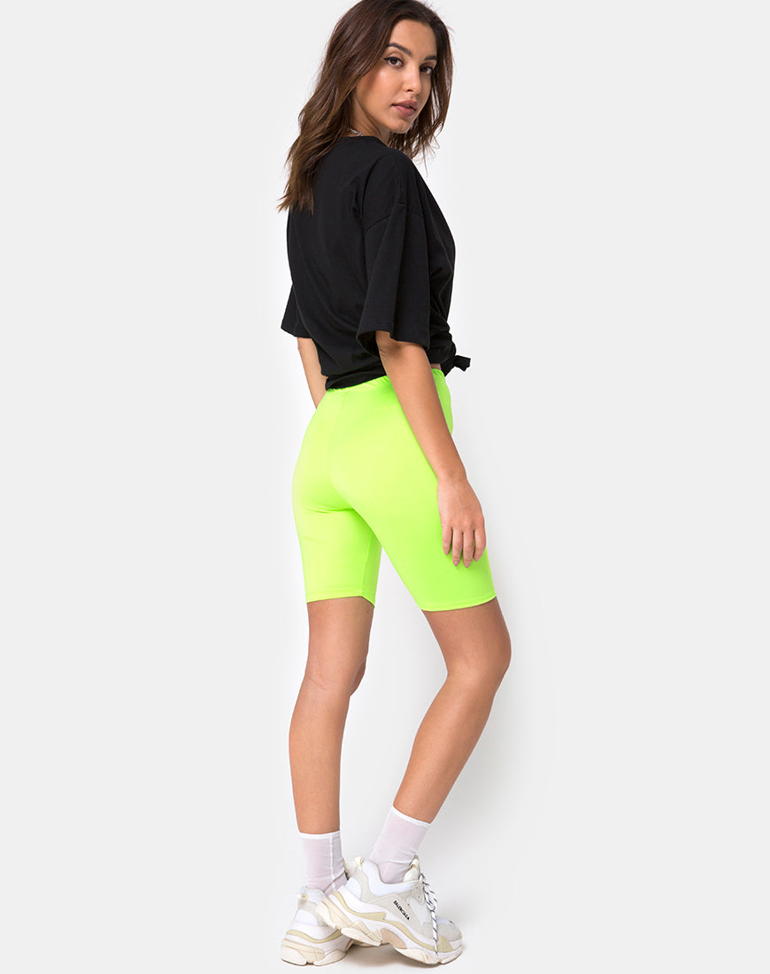 Image of Bike Short in Fluro Green