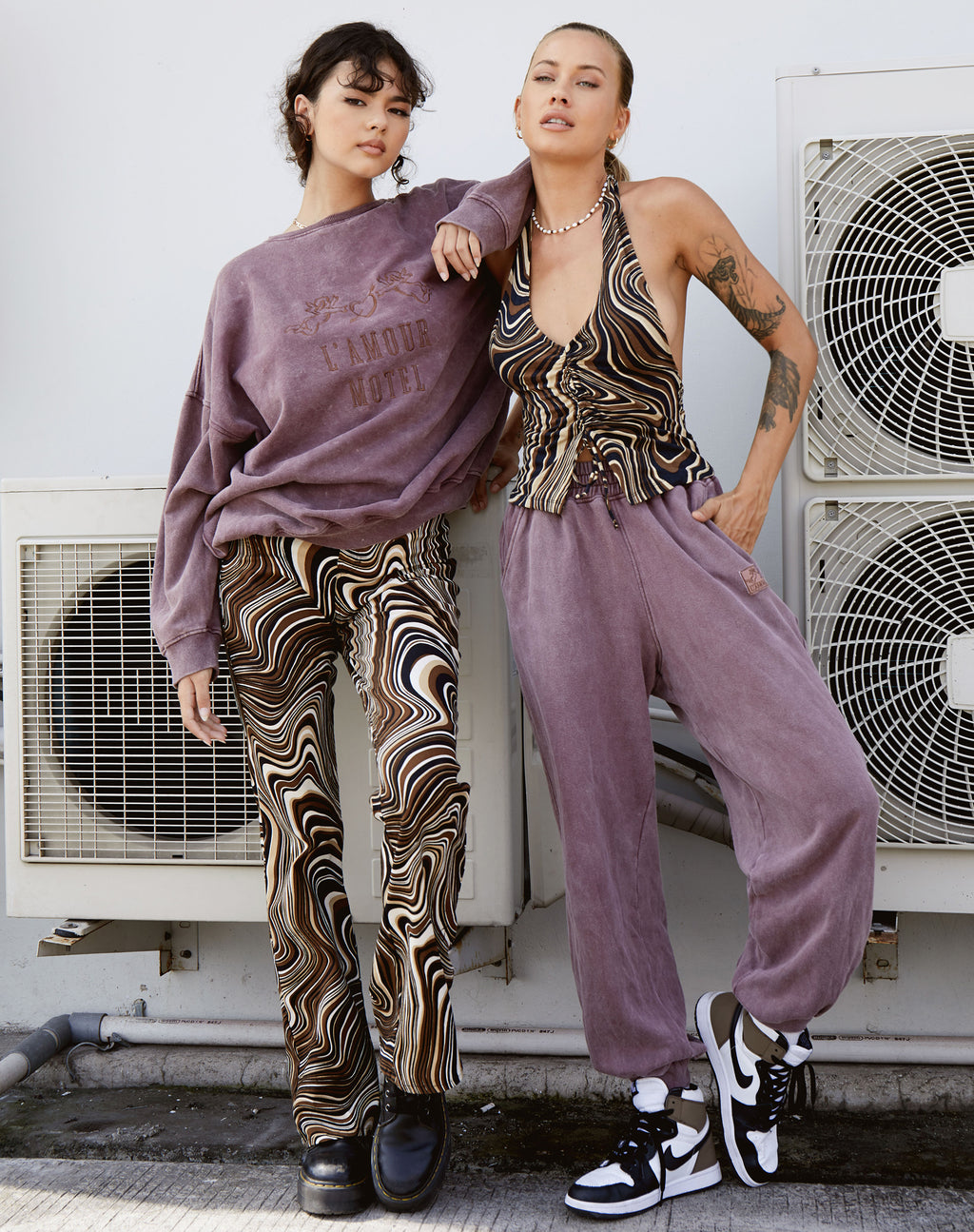 Roider Jogger in Brown Wash L'Amour Motel Label Embro