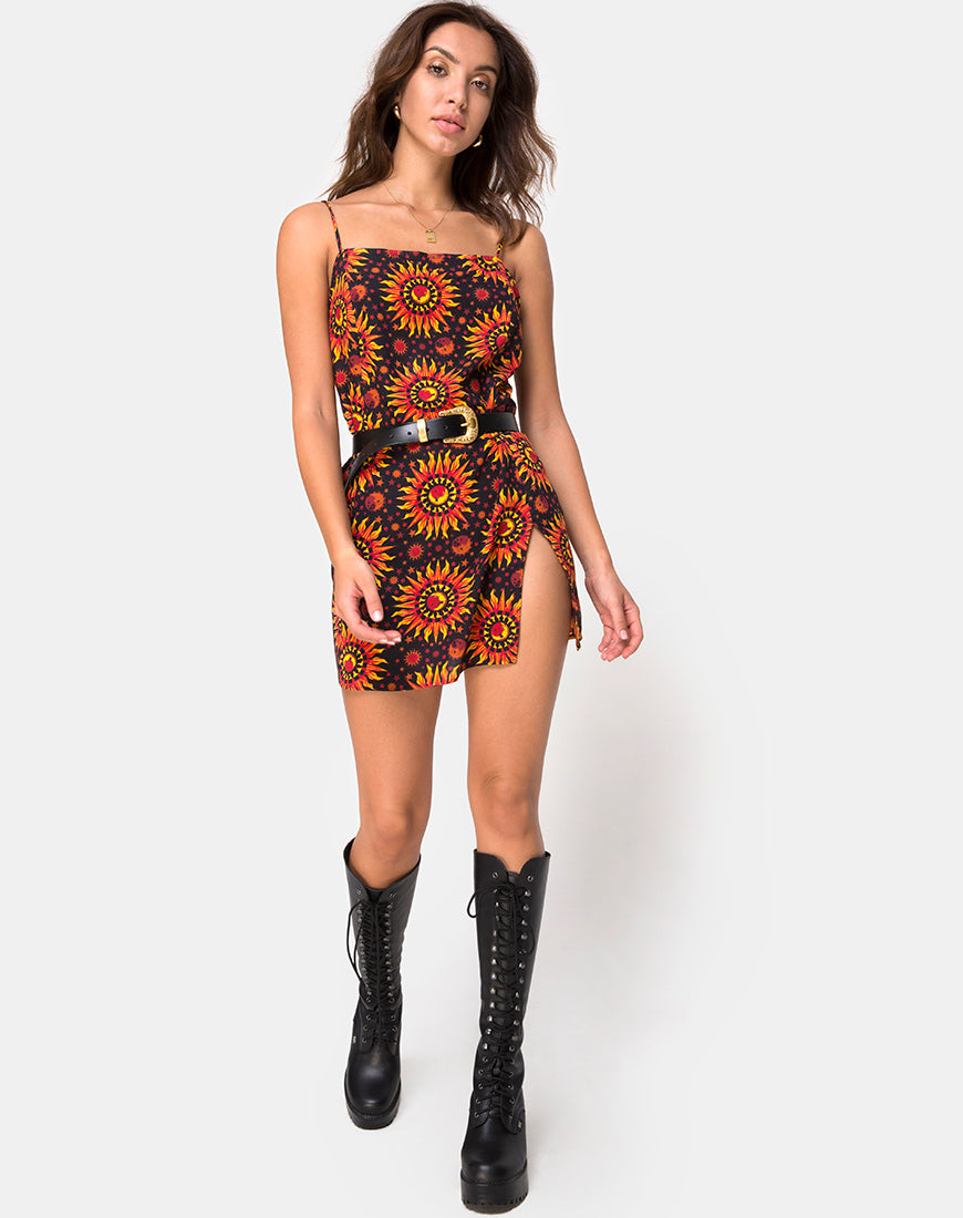 Image of Datista Slip Dress in Hot Sun  X Princess Polly