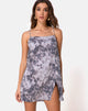 Image of Datista Dress in Bleached Tie Dye Grey