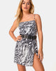 Image of Datista Slip Dress in Trippy Zebra Clear Sequin