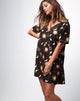 Image of Crosena Swing Dress in Solar System Black