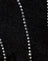  Crepe Black Hotfix Diamante