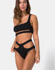 Image of Drelins Bikini Top in Black Rib