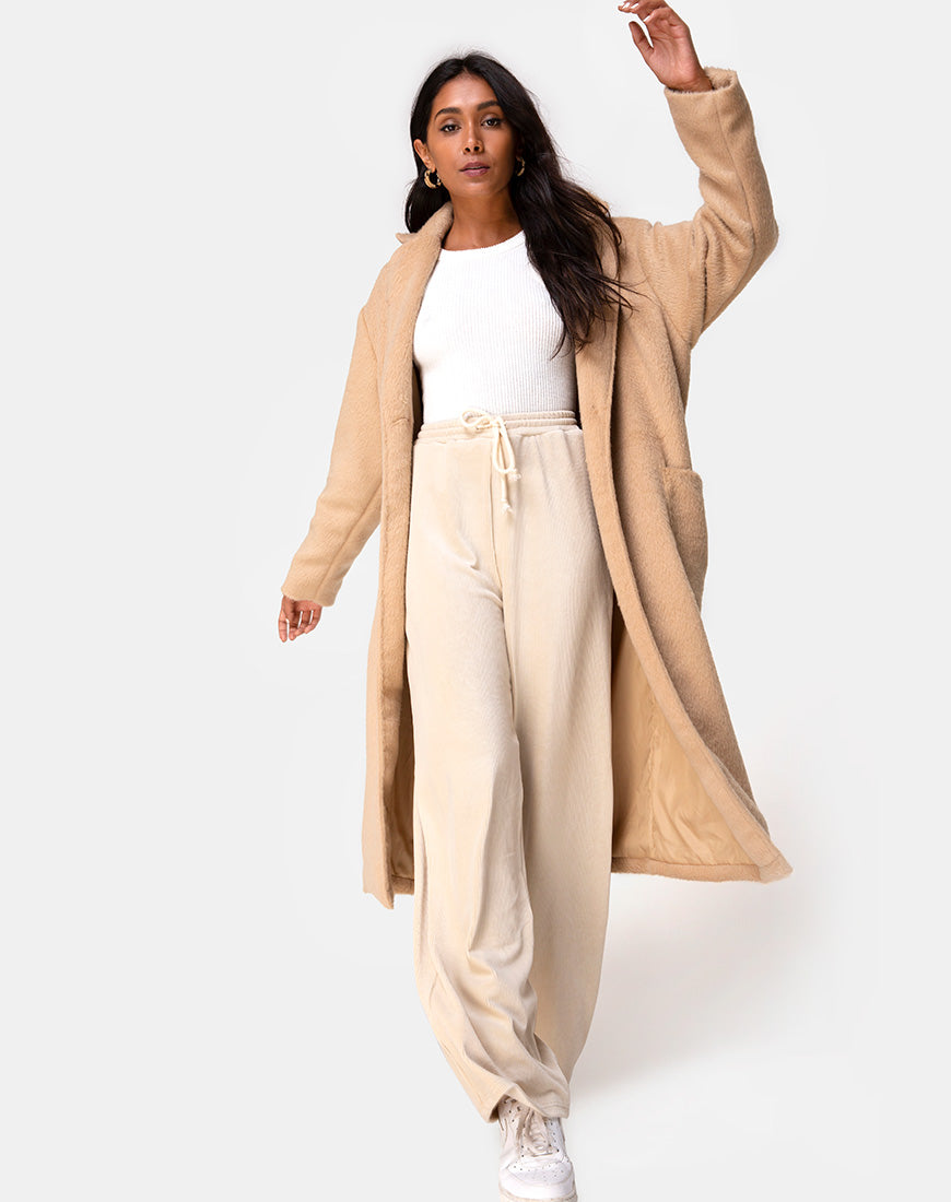 Longline Tan Coat Duster motelrocks