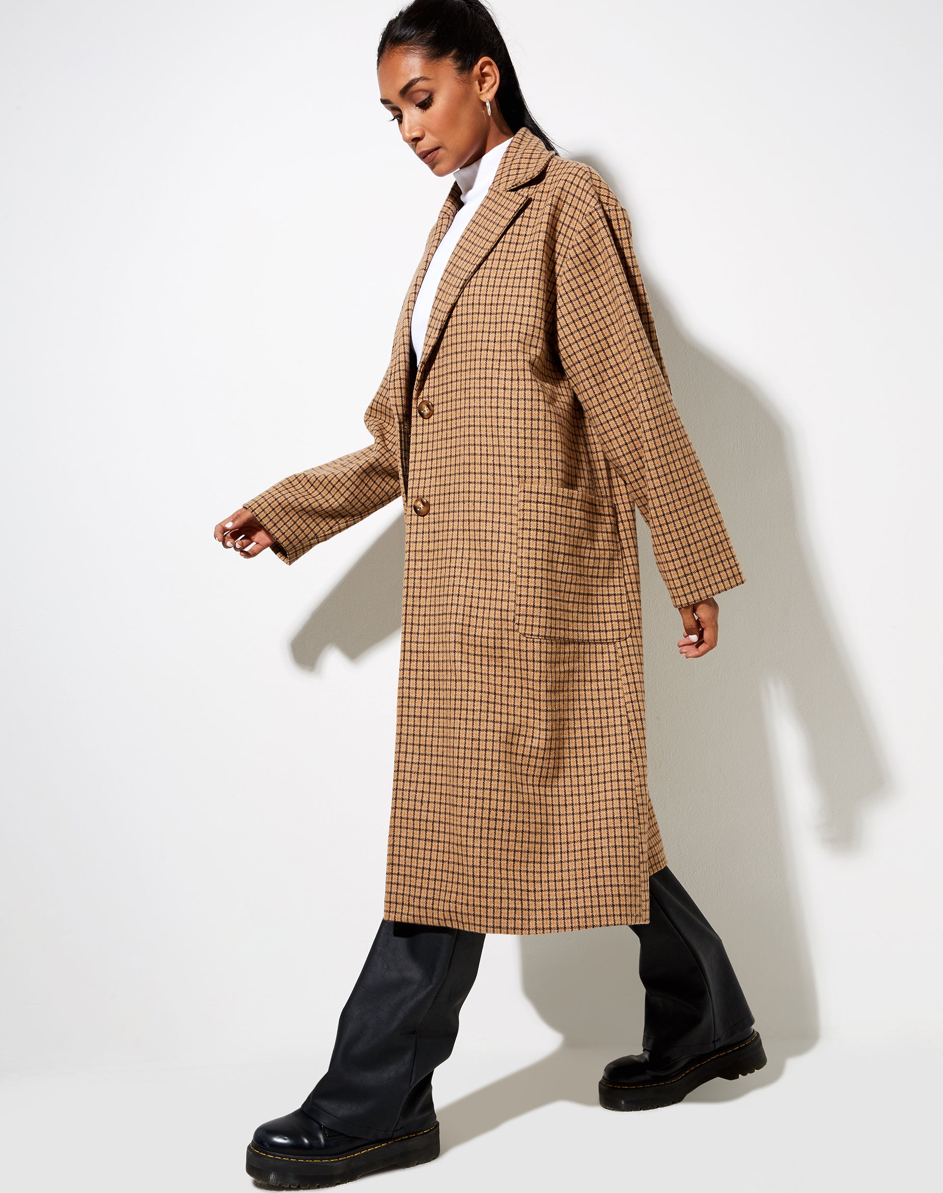 Check duster coat hotsell