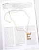Image of Necklace in Gold Letter E