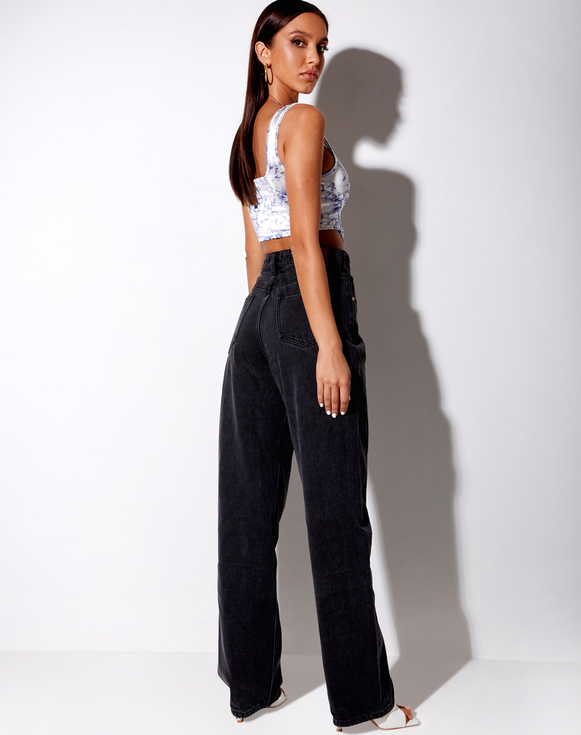 Image of Elci Corset Top in Cherub White Blue