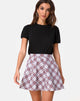 Image of Elda Skirt in Grunge Check Purple