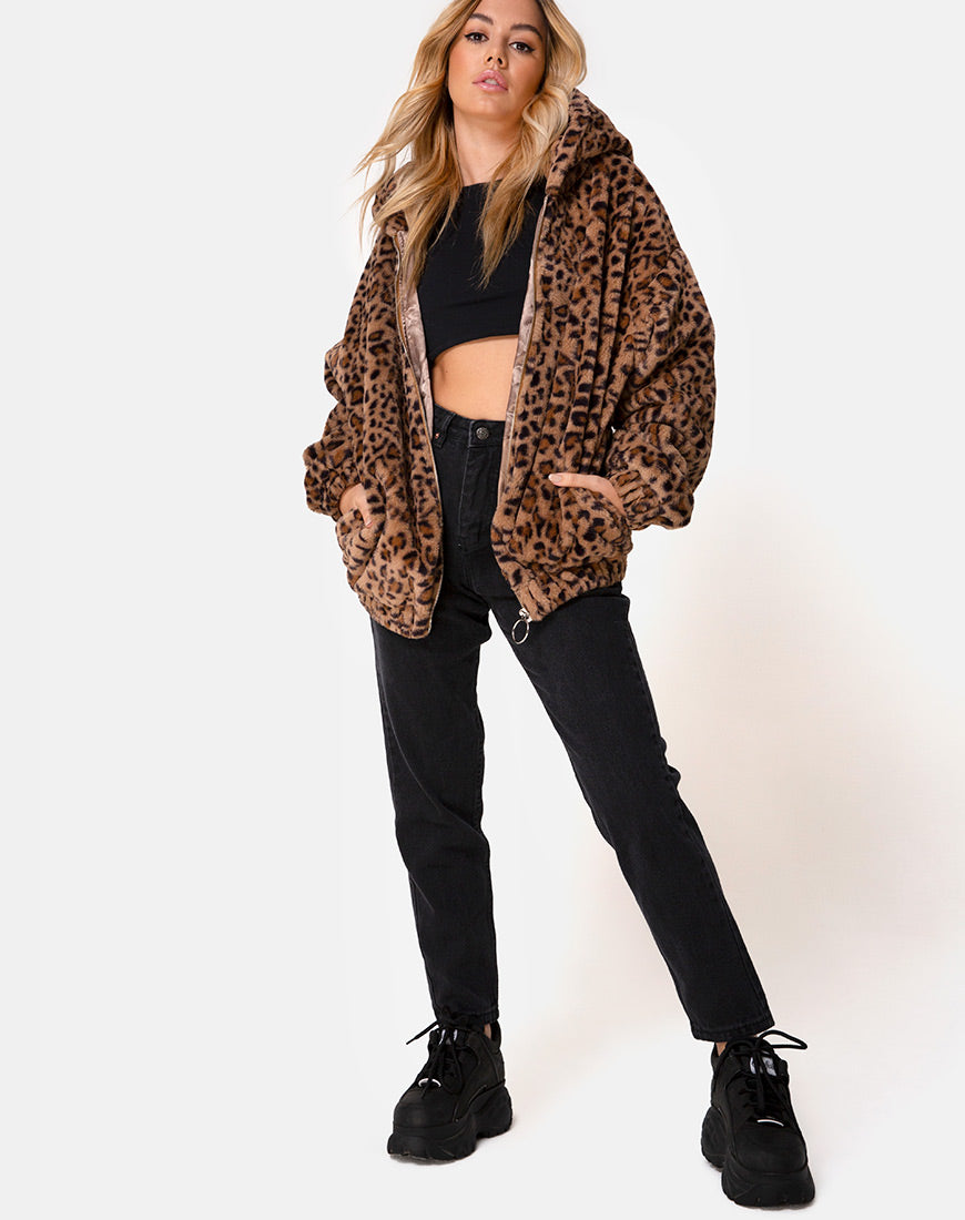 Image of Emerson Jacket in Leopard Brown