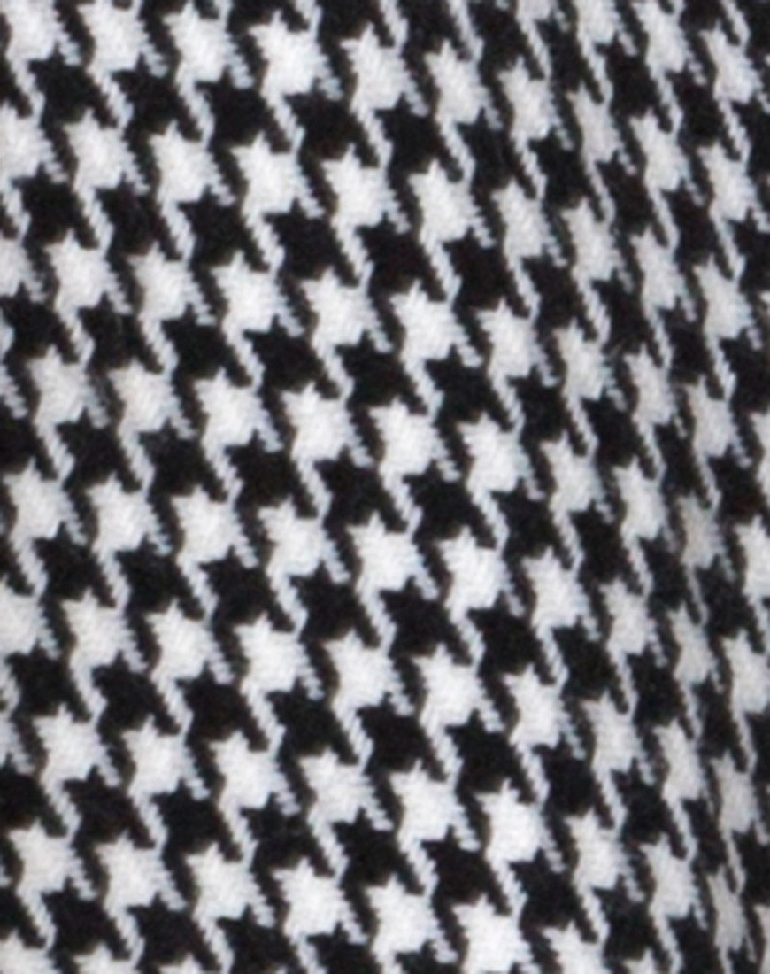 Image of Ernest Coat in Houndstooth Check Black and White