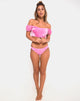 Image of Fabienne Bikini Bottom in Velvet Candy Pink