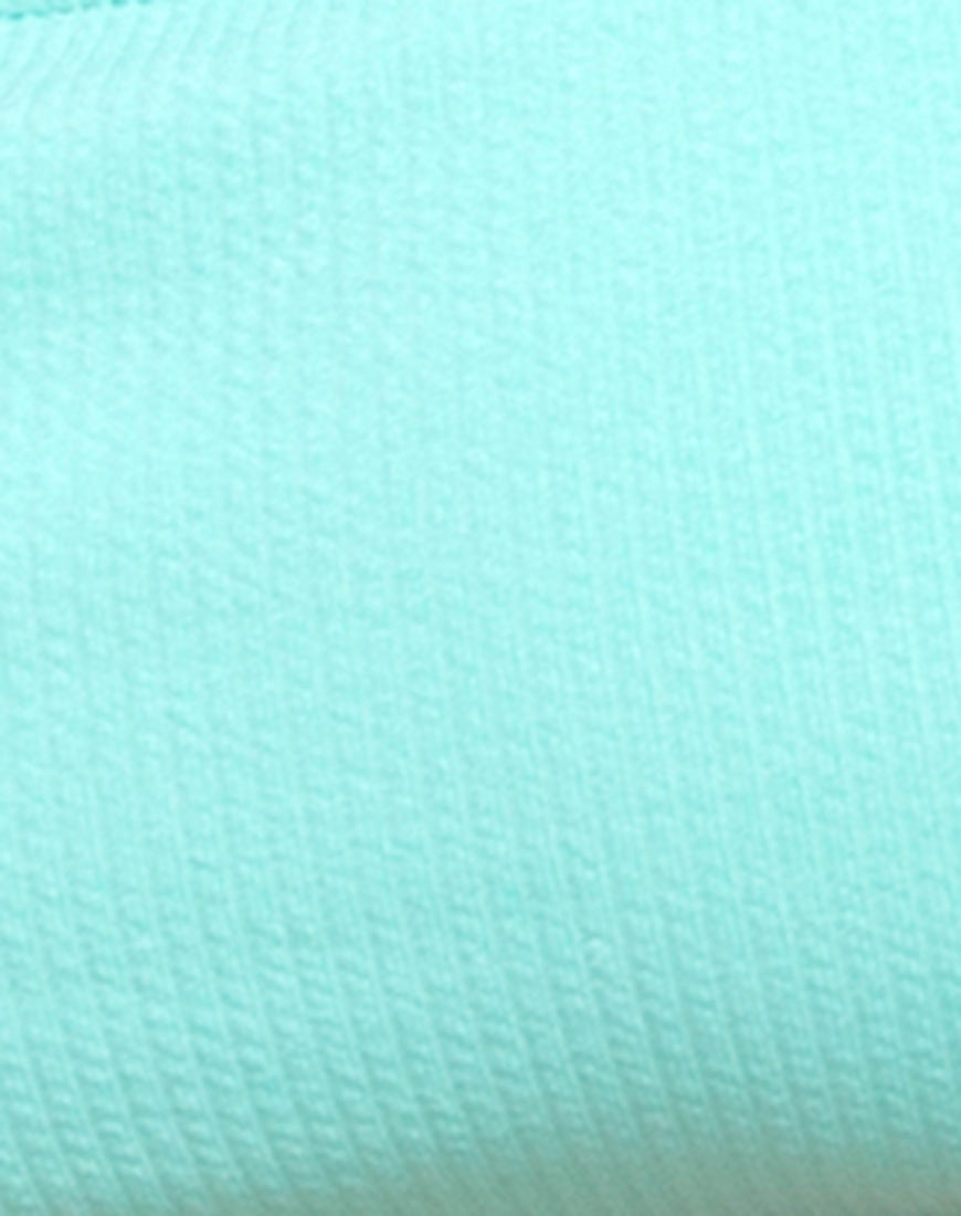 Image of Febe Bikini Top in Mini Rib Mint