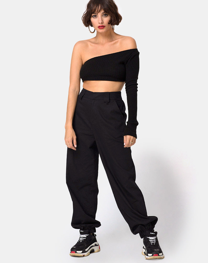 Image of Fiax Top in Rib Black