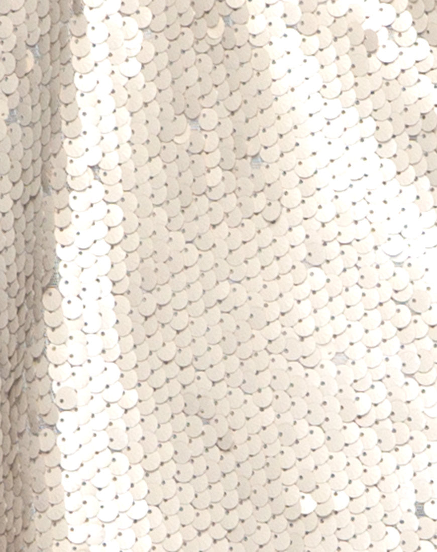 Image of Finn Slip Dress in Shell Sequin Nude