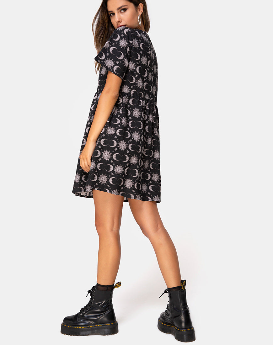 Image of Flarita Dress in Moonlight Black