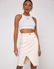 Image of Flasa Midi Skirt in Ecru