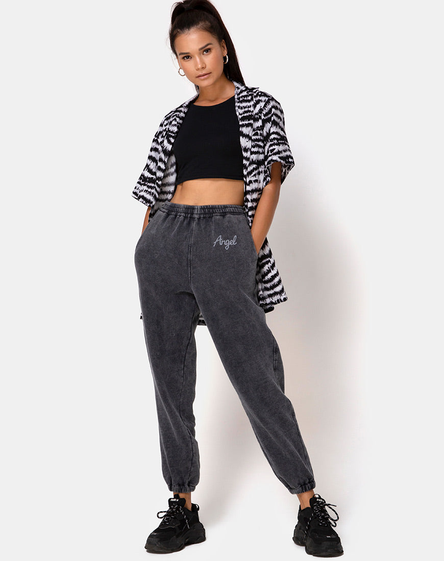 Image of Fresia Mini Dress in Animal Drip Grey