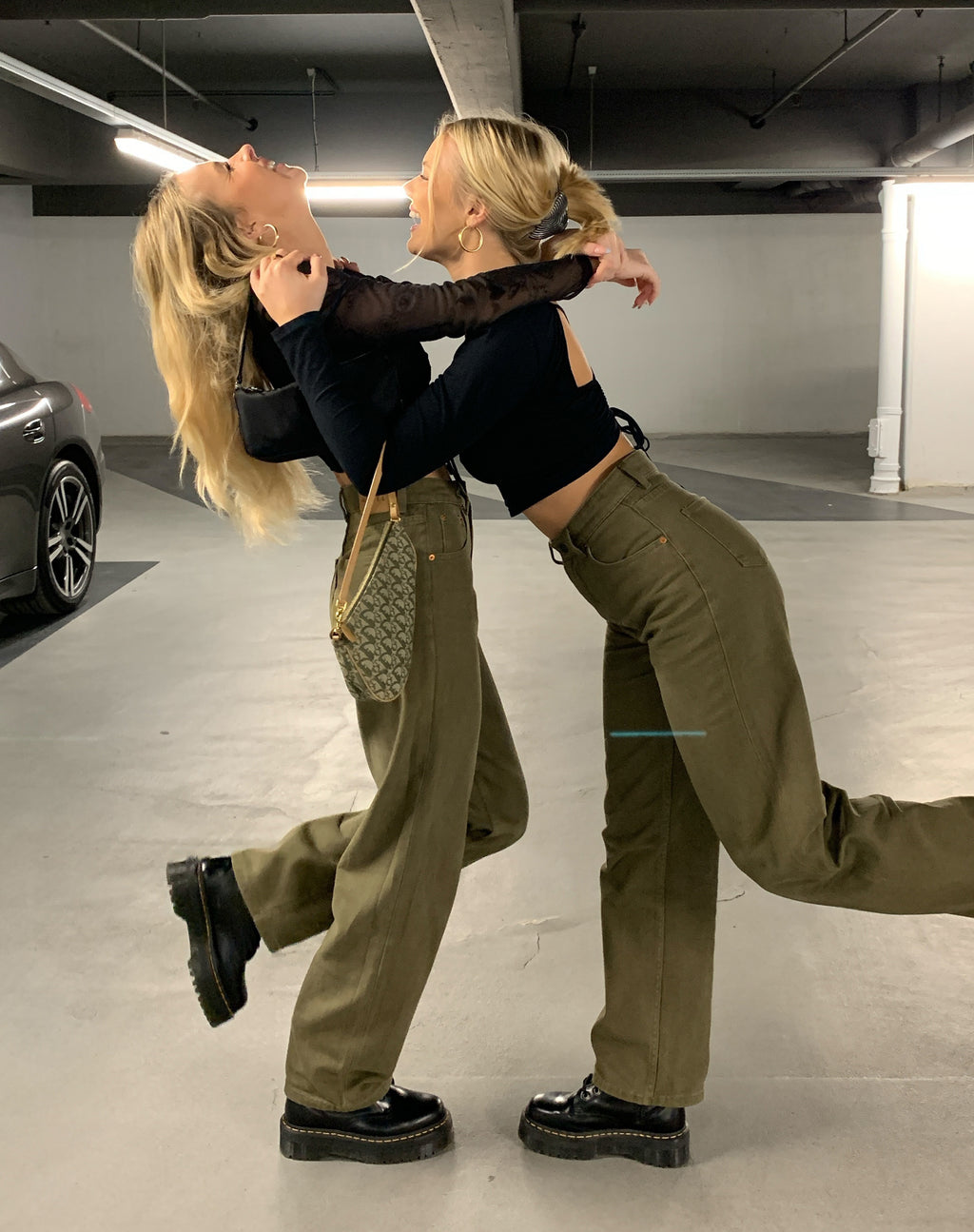 Parallel Jeans in Khaki Green