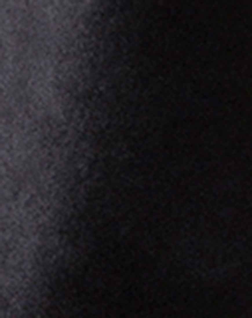 Image of Gaddass Bodice in Shiny Spandex Black