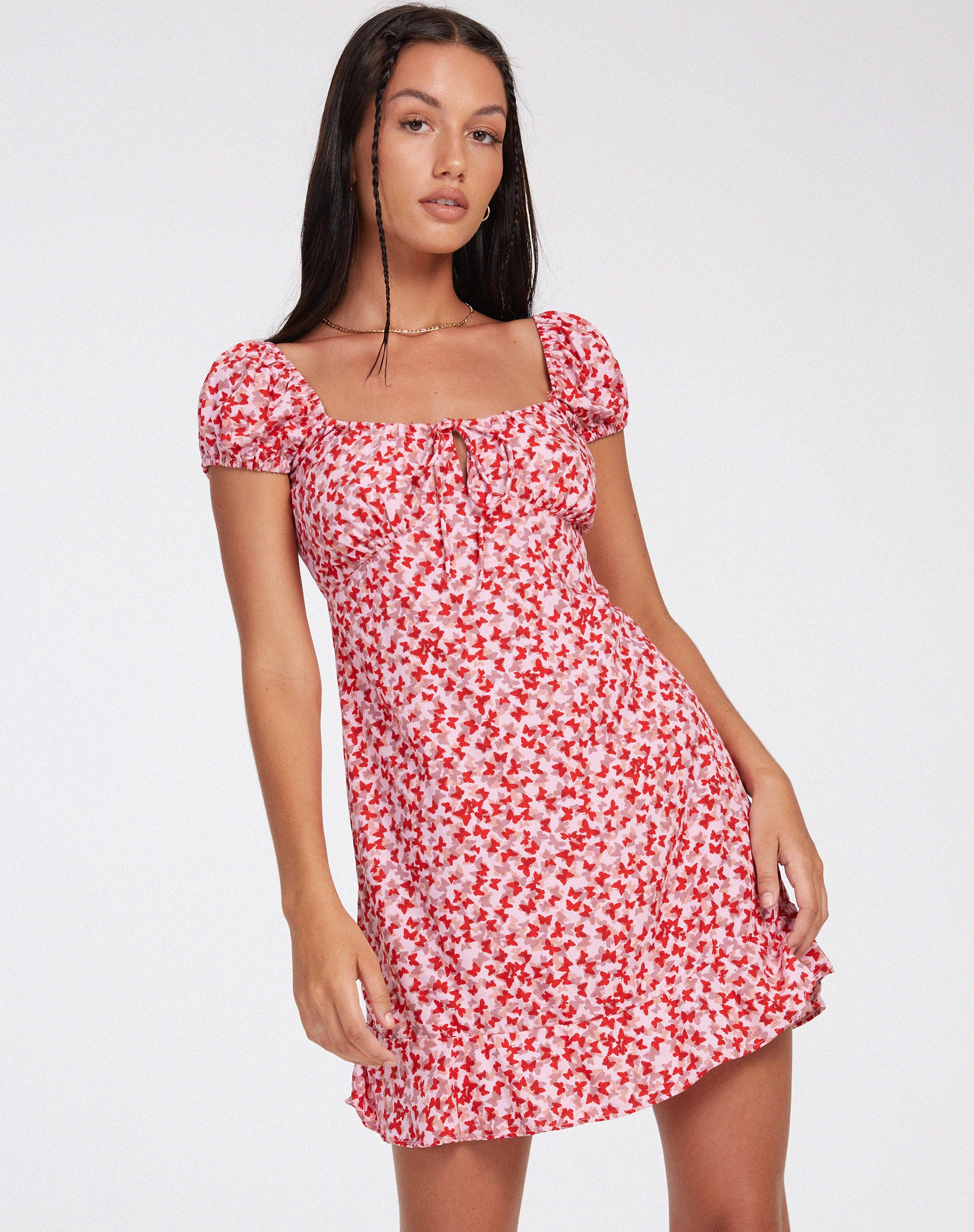 motel galaca mini dress Motel Galaca Printed Mini Dress
