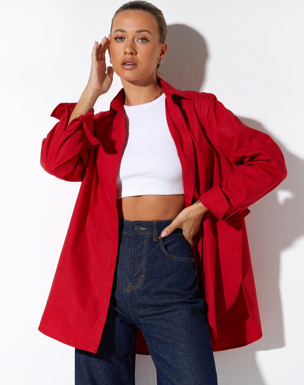 Gane Shirt in Racing Red