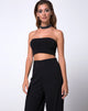 Image of Garneth Bandeau Top and Choker in Black Diamond