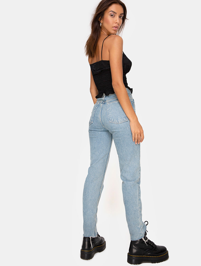 Gemala-M Top - Blue White Stripe main image 1