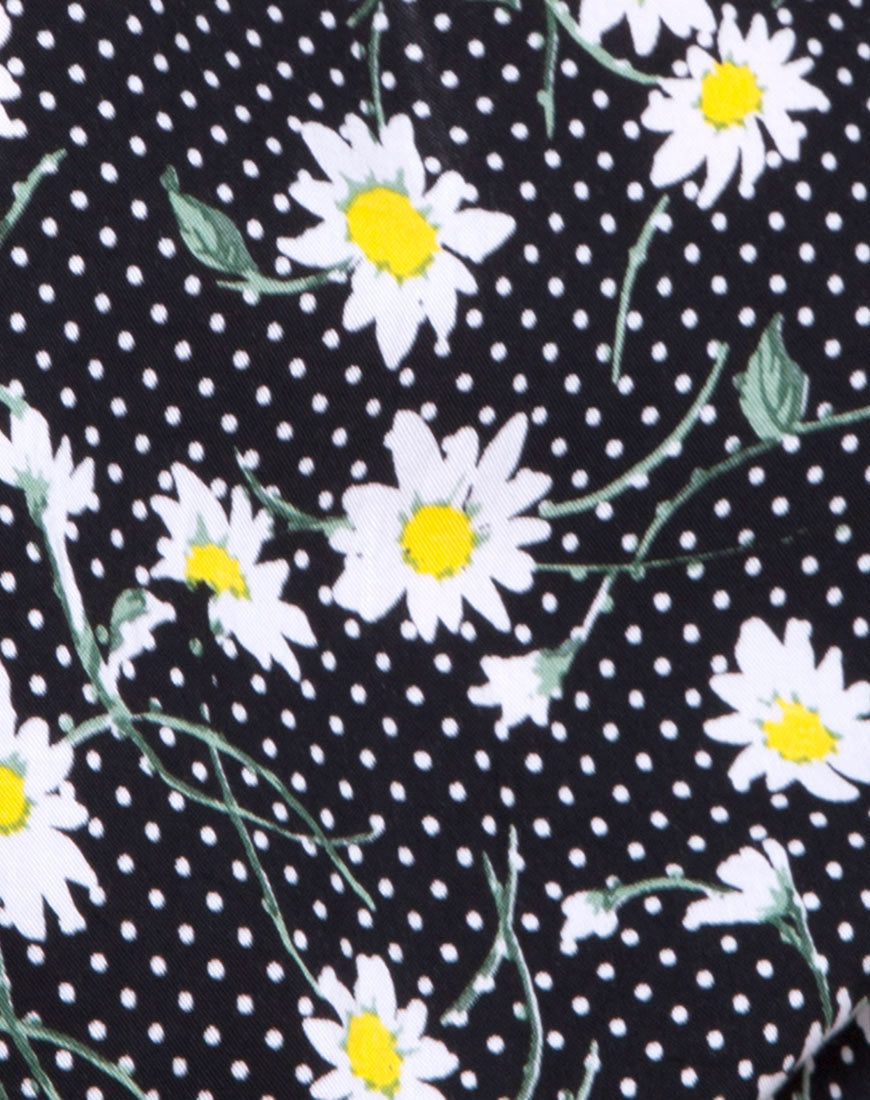 Image of Giotto Jumpsuit in Polka Daisy Black