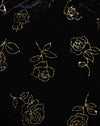 Black and Gold Rose Stamp