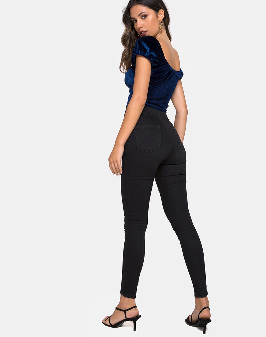 Image of Glaty Top in Velvet Navy