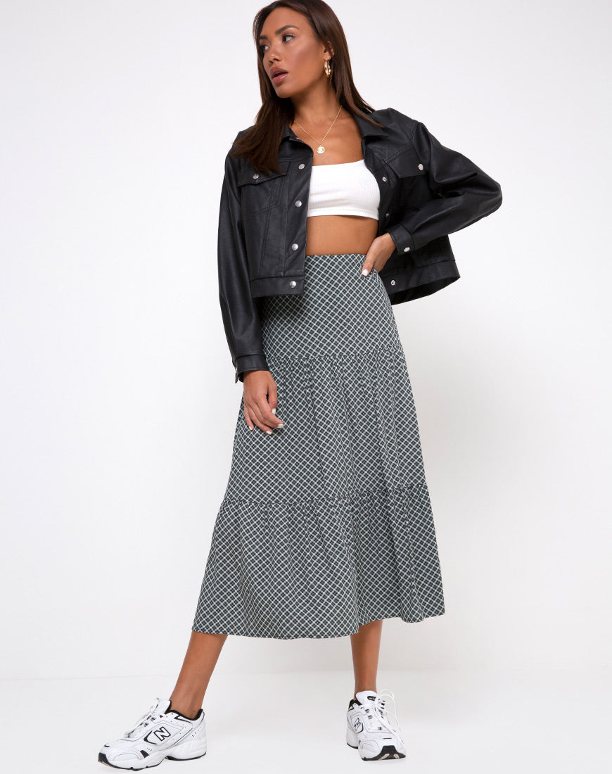 Image of Gleas Skirt in Check it Out Green