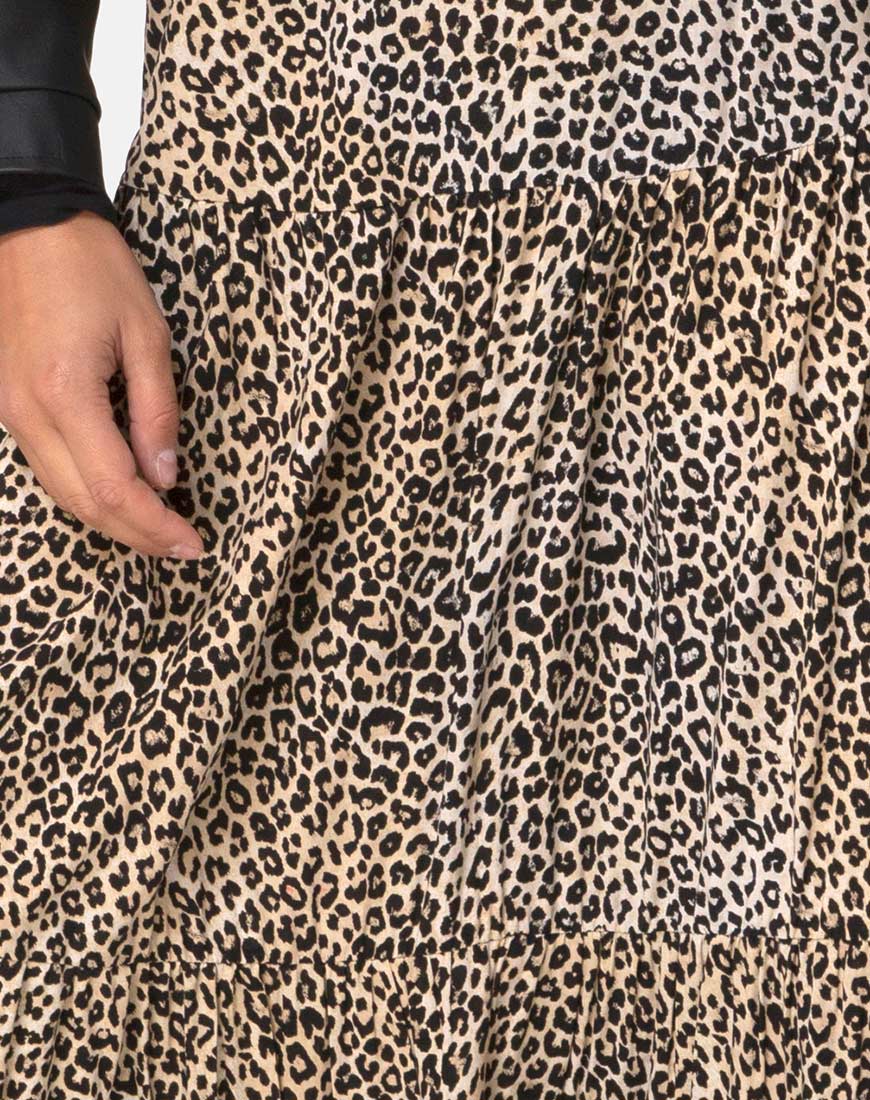 Image of Gleas Skirt in Rar Leopard Brown