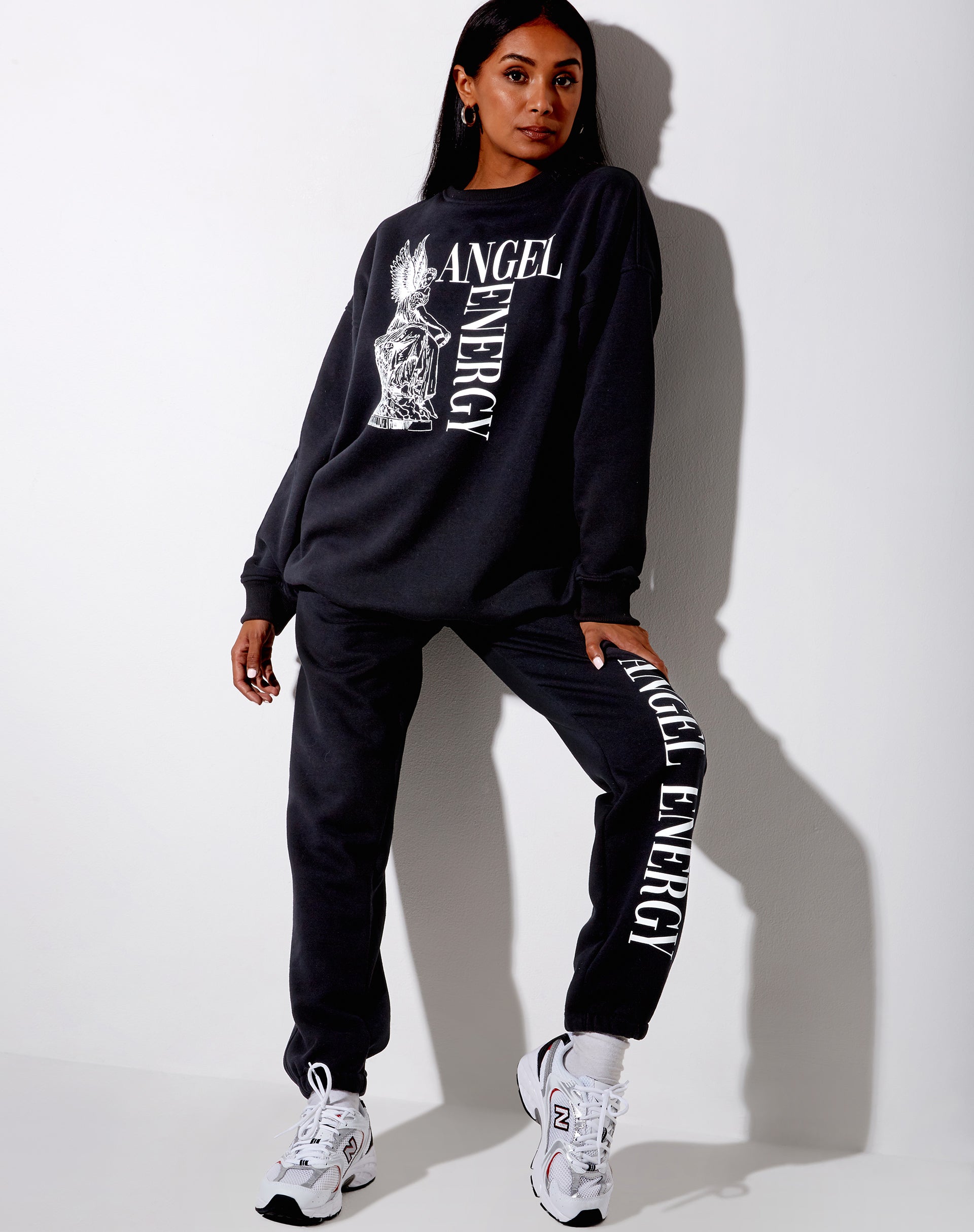 Image of Glo Sweatshirt in Black Angel Energy