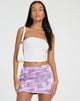 image of Guida Mini Skirt in Rose Flock Lilac