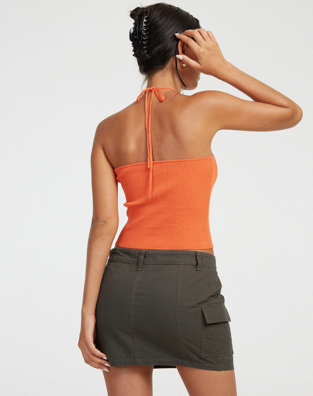 Gunmo Crop Top in Orange
