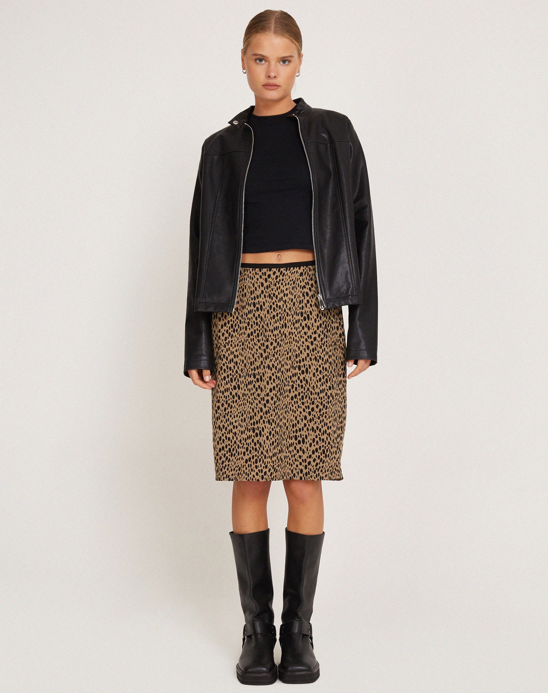 Leopard pencil sales skirt queen size
