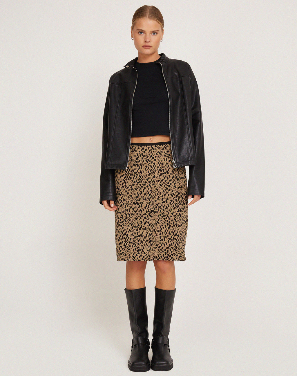 Har Midi Skirt in Mini Cheetah
