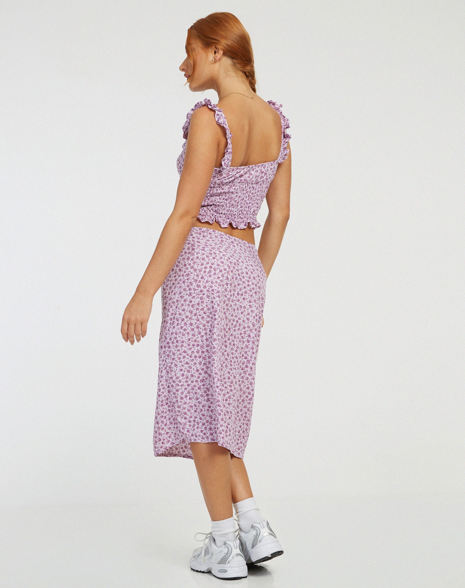 Spring Colors :: Purple Full Midi Skirt, cute & little