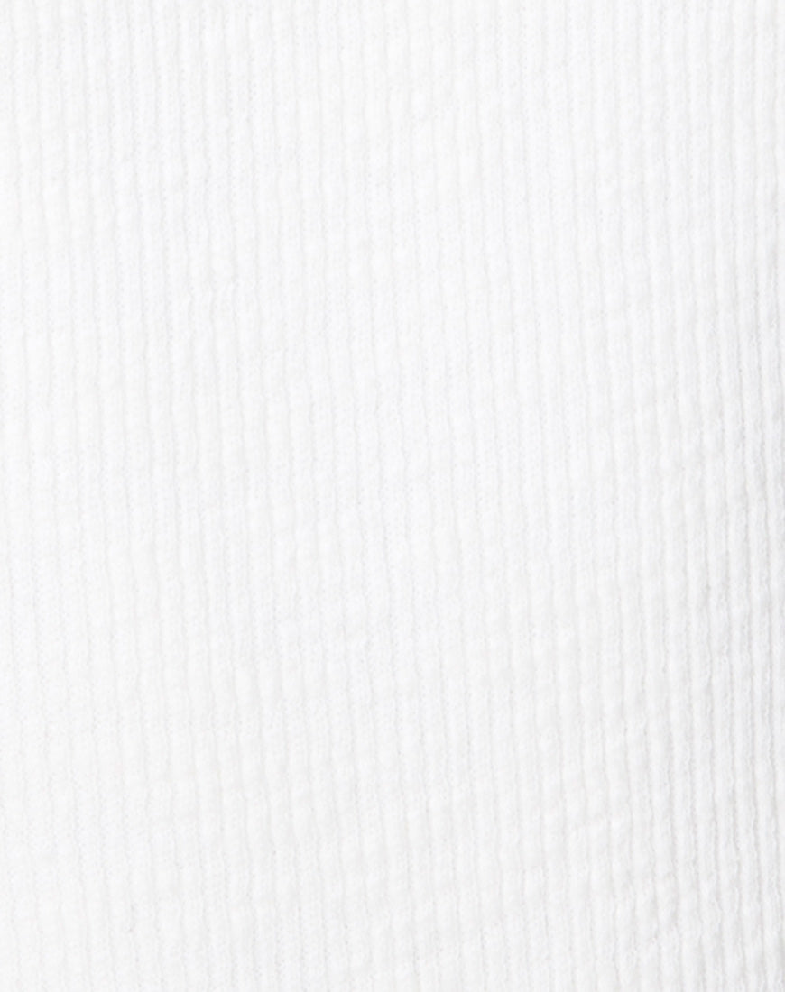 Image of Hata Bodice in Rib Ivory