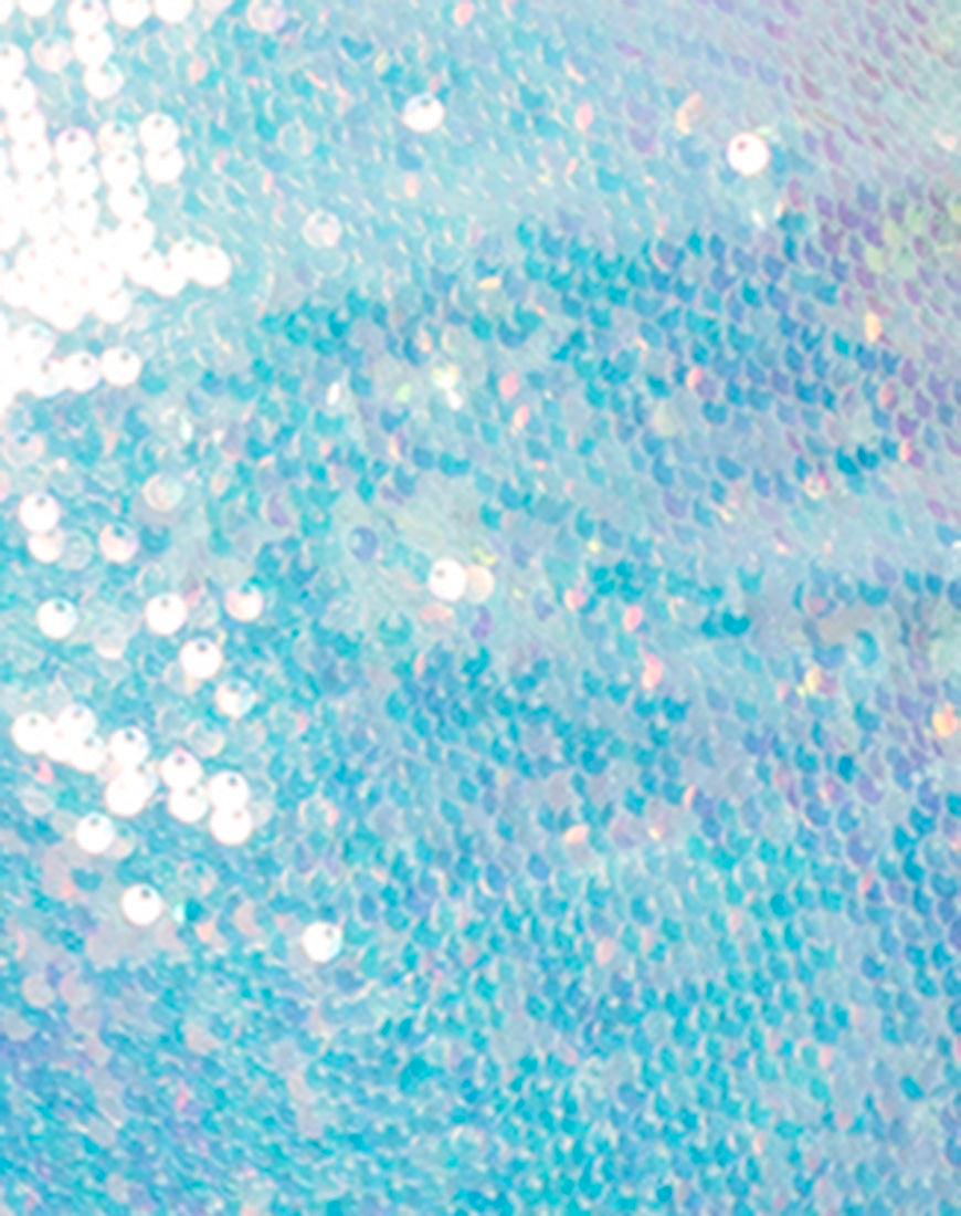 Image of Hedi Dress in Fishcale Sequin Candy Unicorn