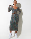 image of Lassie Maxi Skirt in Folk Floral