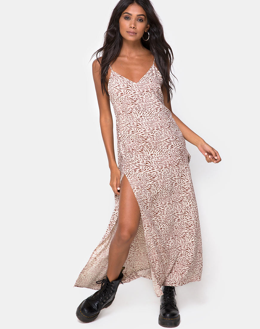 Image of Hime Maxi Dress in Safari Taupe