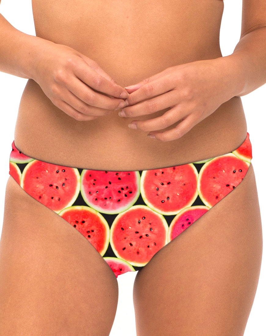 Honey Bikini Bottom in Watermelon