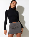 image of Ima Mini Skirt in Tailoring Charcoal