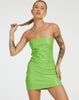 image of Ima Mini Skirt in PU Neon Green