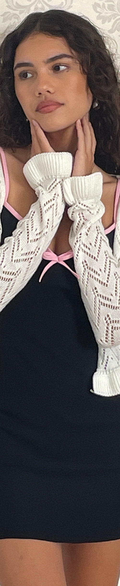 image of Vella Cardi in Knitted Ivory