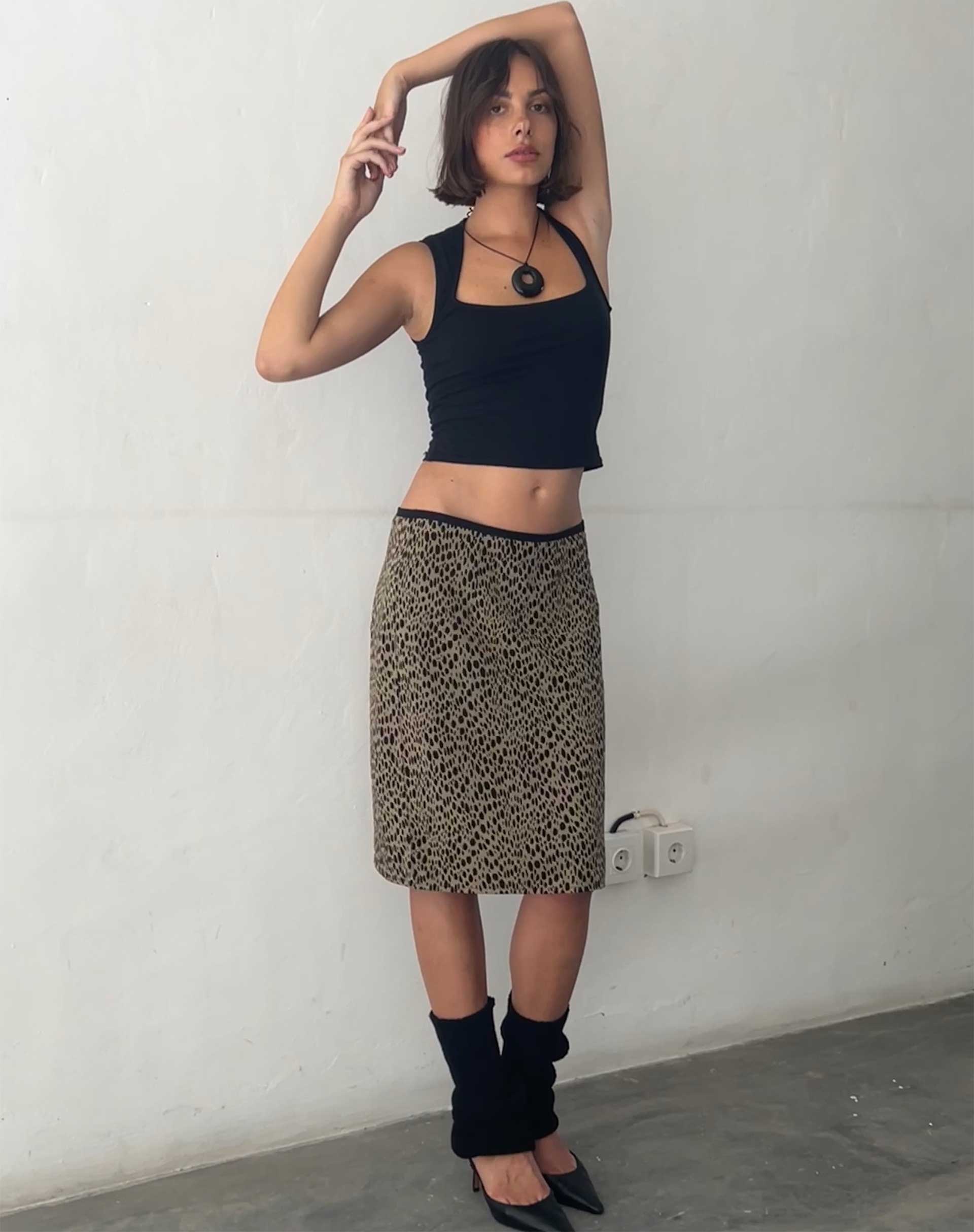 Leopard pencil sales skirt queen size
