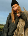 image of Amieta Knitted Jumper in Shadow Grey