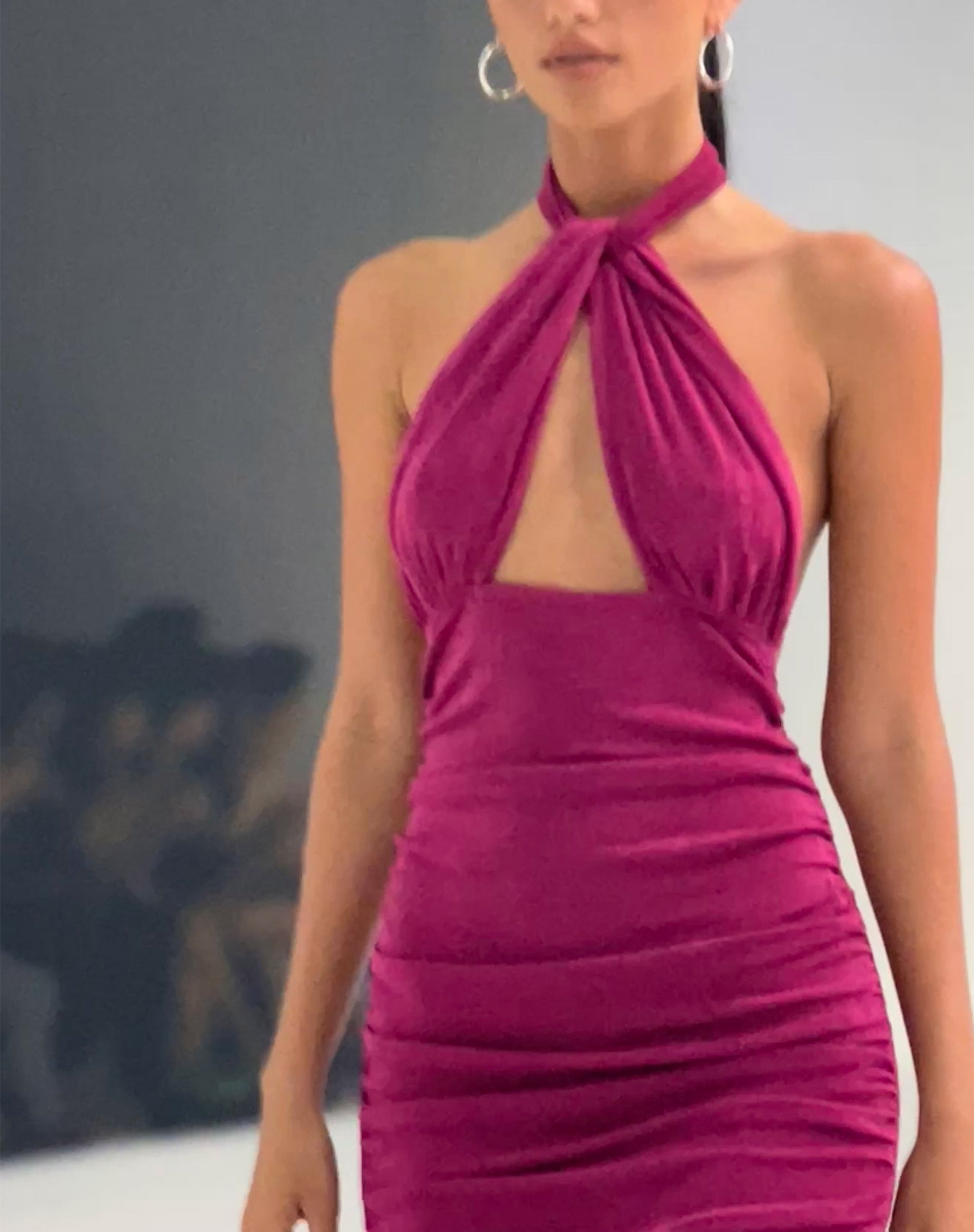 Magenta purple dress deals
